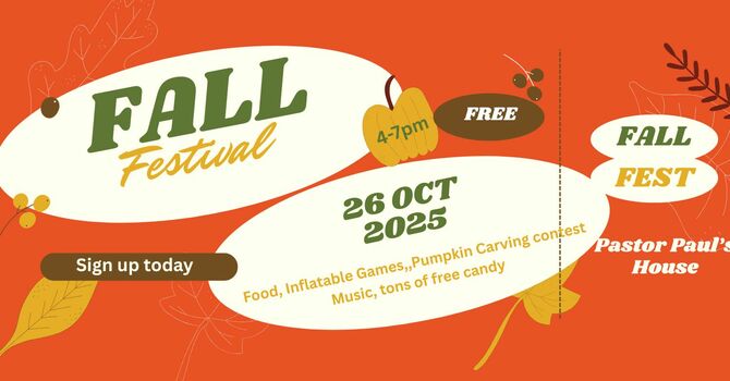 Student Ministry Fall Festival