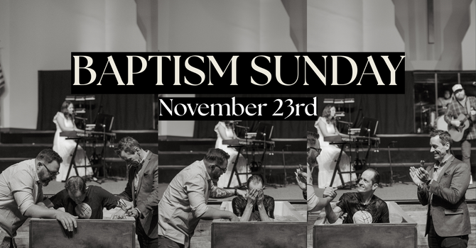 Baptism Sunday