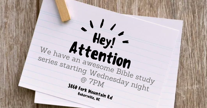 Wednesday Bible Study