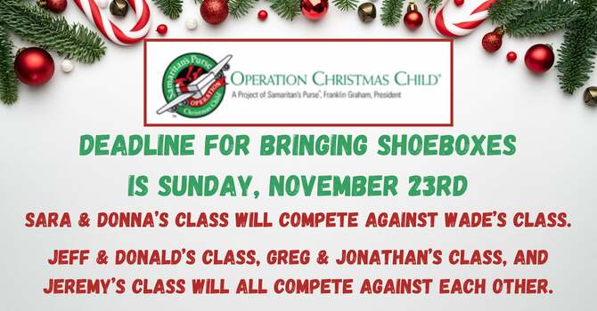 S.S. Shoebox Competition