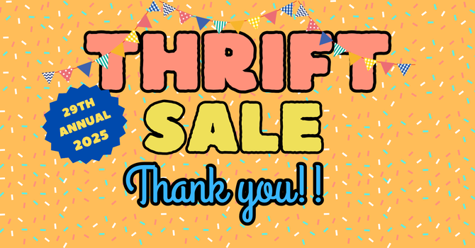 Thrift Sale Thanks image