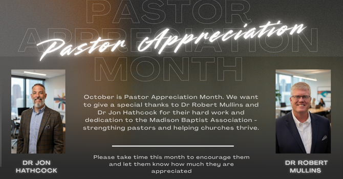 Pastor Appreciation Month