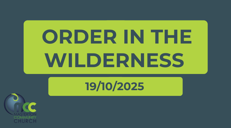 Order in the wilderness 