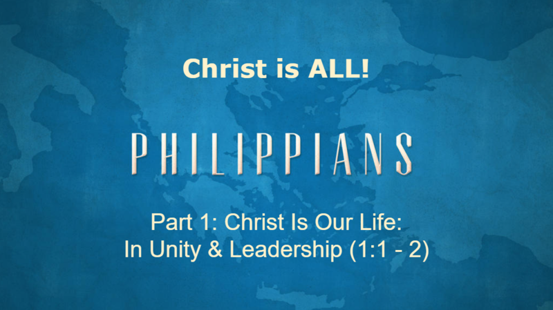 Christ Is Our Life: In Unity & Leadership