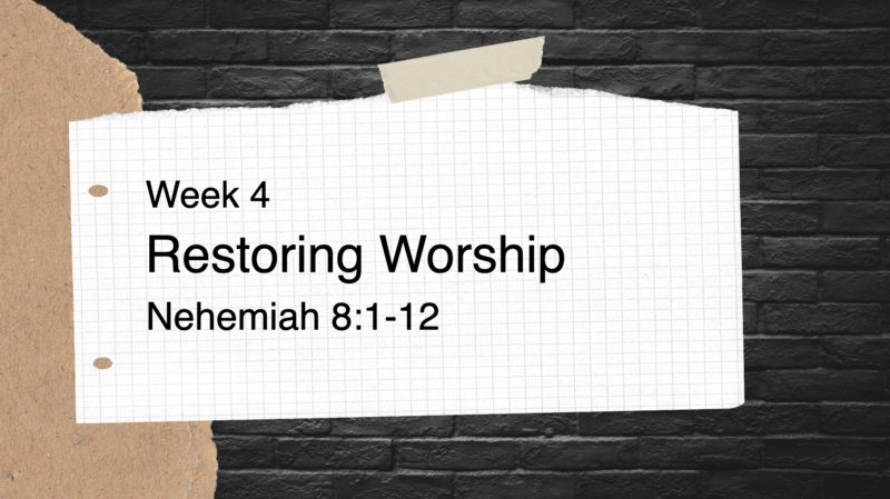 Restoring Worship