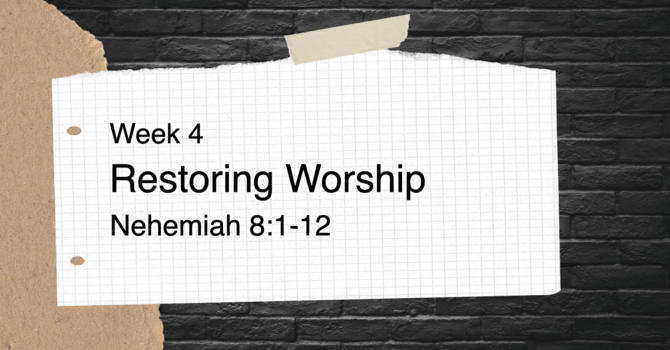 Restoring Worship