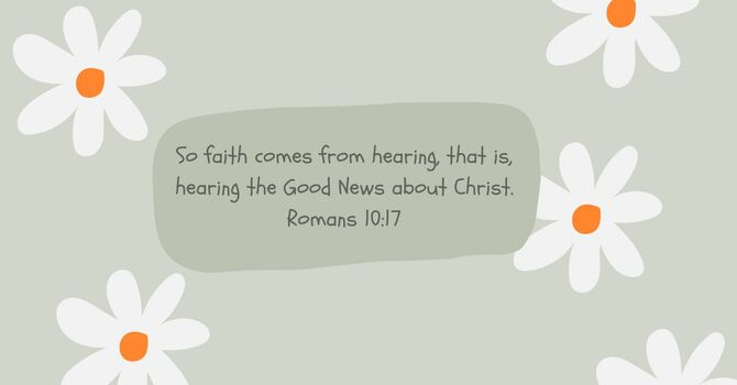 Having a Strong Faith!