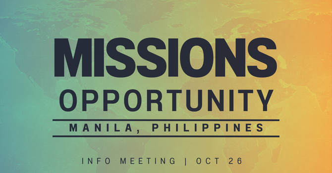 Philippines Mission Trip Meeting