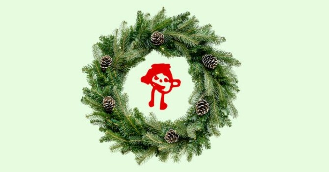 Gonzales Preschool wreaths & poinsettias image