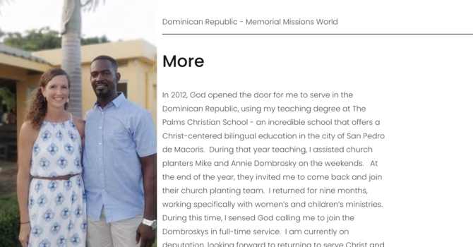 Missionaries - Nicole & Richard Soriano image