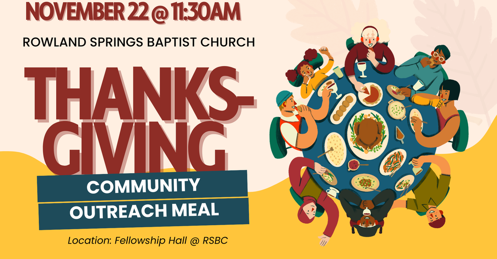 Thanksgiving Community Outreach Meal