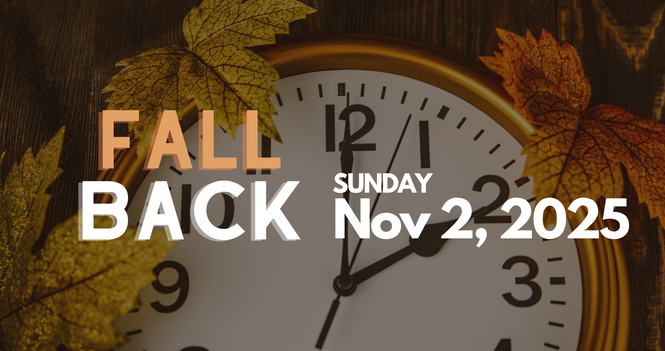 冬季時間開始 Daylight Saving Time Ends 2025Nov
