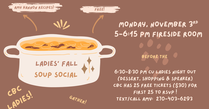 Ladies Fall Soup Social