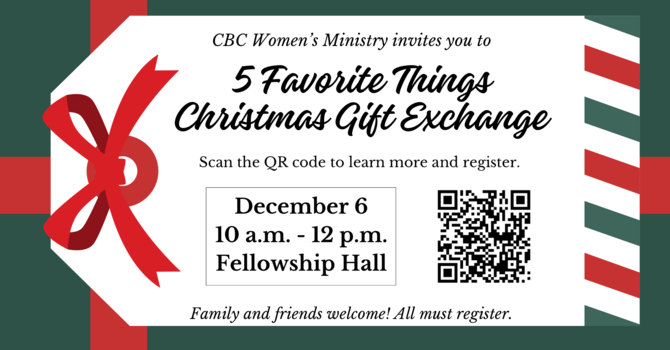 5 Favorite Things Christmas Gift Exchange