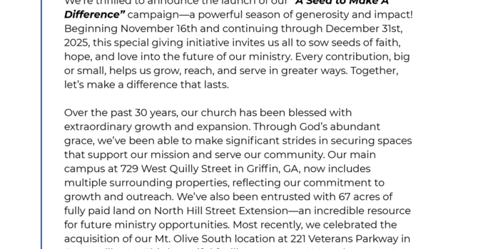 MTO Seed Campaign 