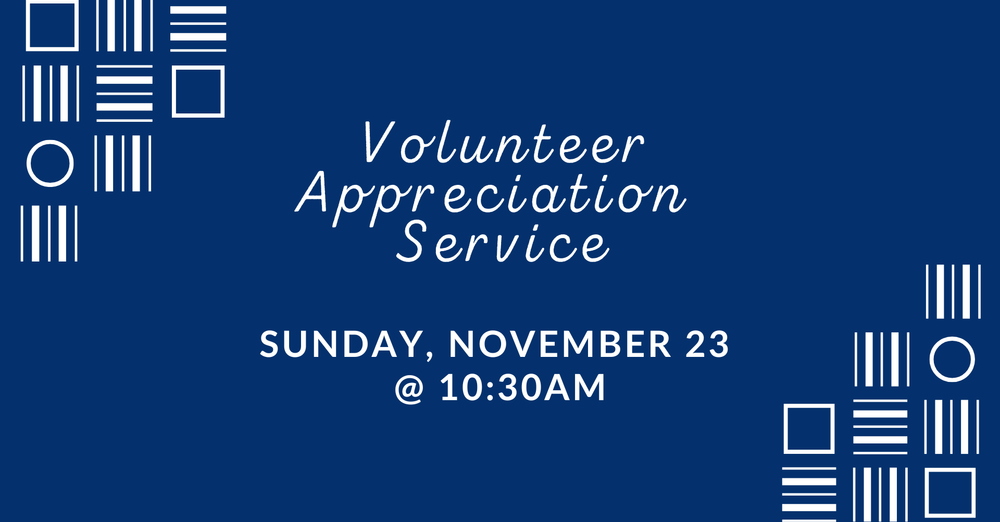 Volunteer Appreciation Service