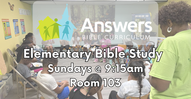 Elementary Bible Study