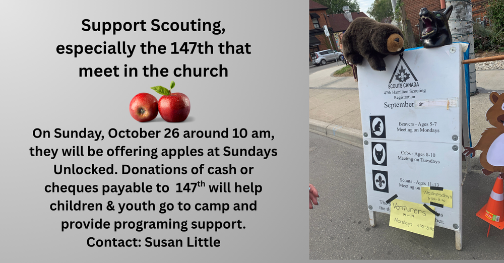 Apples support the 147th Scouts at St. John's