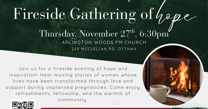 Fireside Gathering of Hope Nov. 27th 6:30pm