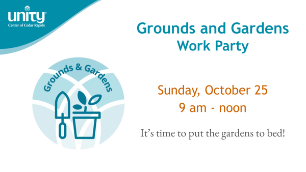 Garden Work Party Tomorrow