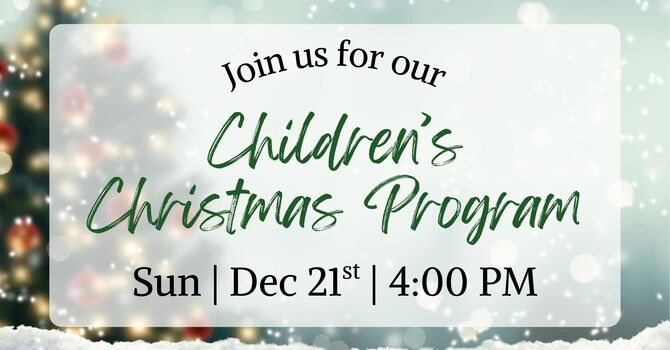 Children’s Christmas Program