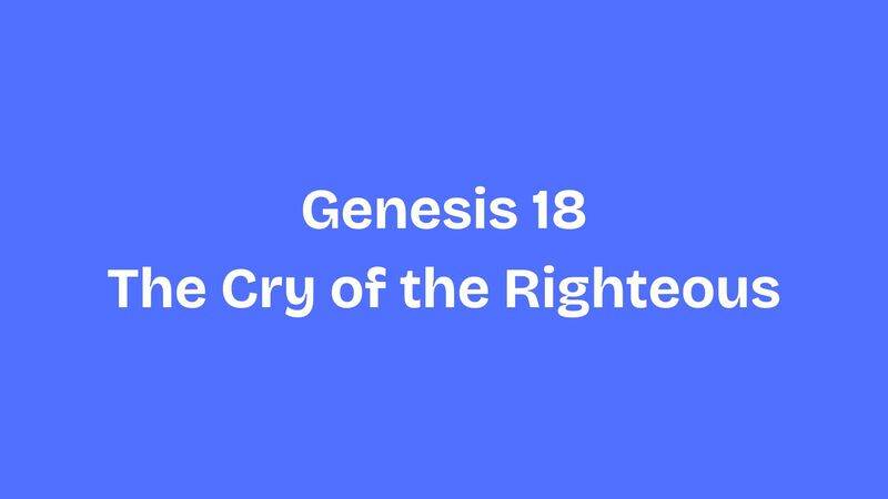 The Cry of the Righteous