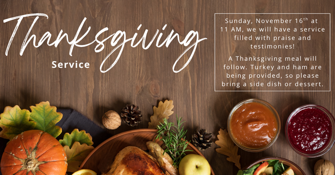 Thanksgiving Service and Meal