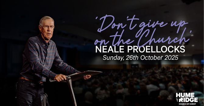 Don't Give Up On The Church