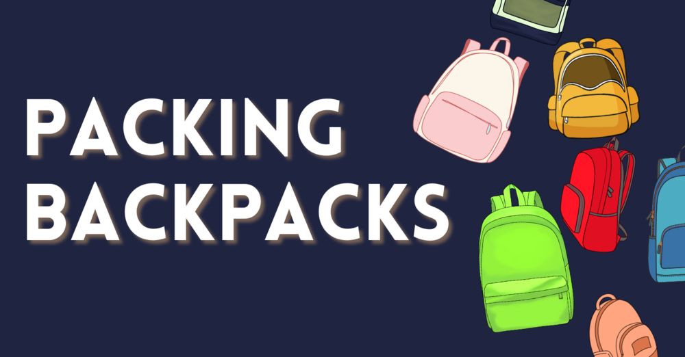 Backpack Packing Volunteer Opp