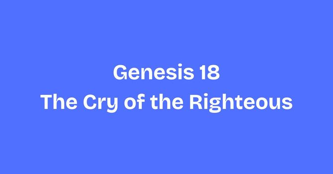 The Cry of the Righteous