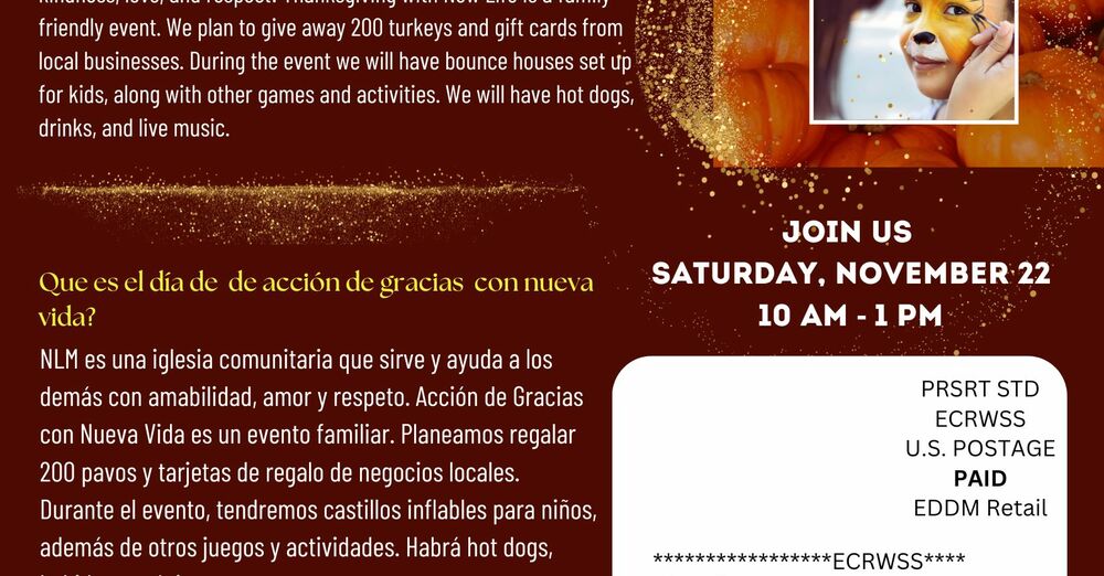 New Life Ministries - Thanksgiving Community Event