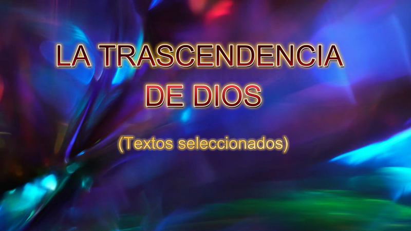 La Trascendencia de Dios