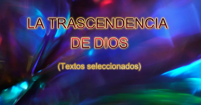 La Trascendencia de Dios