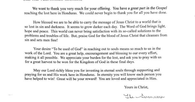 Honduras Missions image