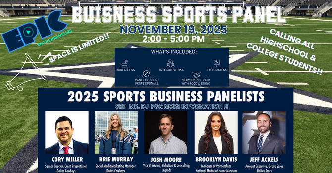 Business Sports Panel -EPIC Entrepreneurs