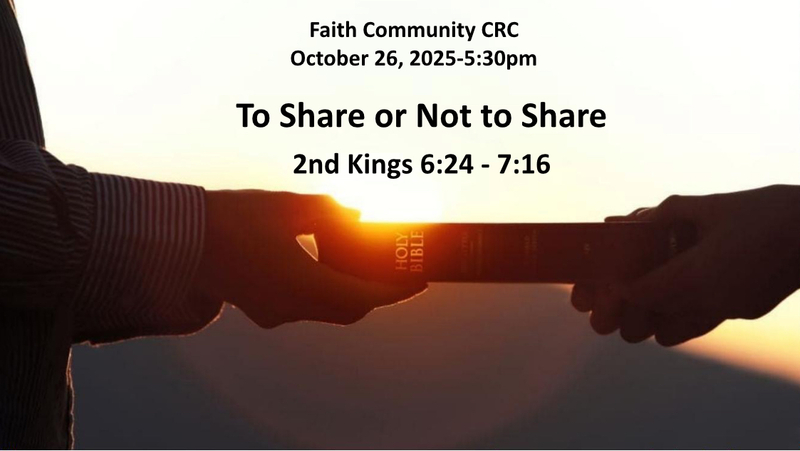 “To Share Or Not To Share”