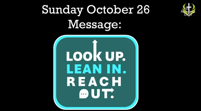 Sunday October 26 Message