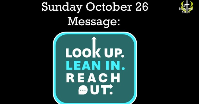 Sunday October 26 Worship Service