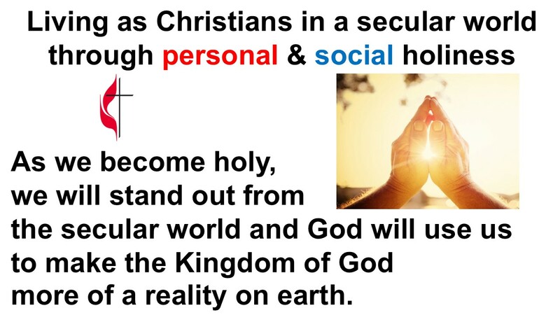 Living as Christians in a Secular Society through Holiness