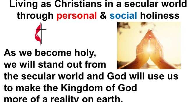 Living as Christians in a Secular Society through Holiness