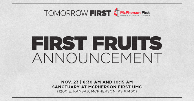 First Fruits Announcement During Worship