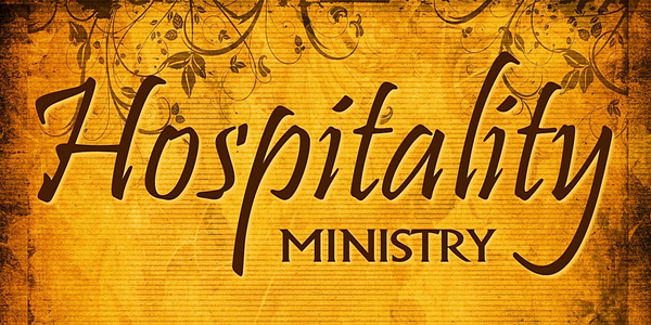 Serving in hospitality ministry