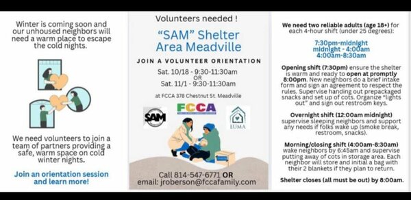 Shelter Area Meadville