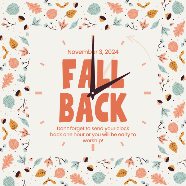 Remember to change your clocks!