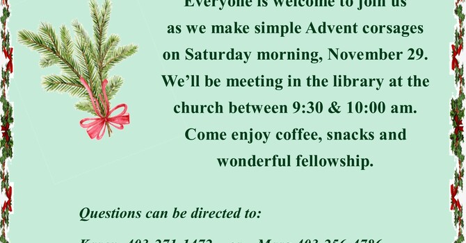 Advent Corsage Making