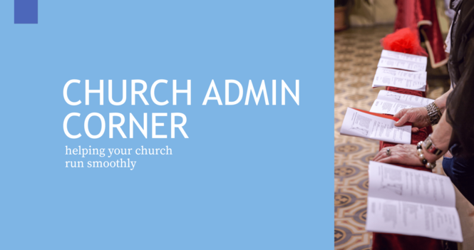 Church Admin Corner: Bulletin Resource