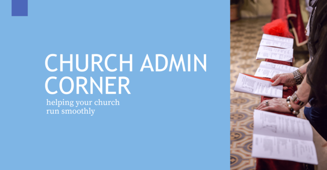 Church Admin Corner: Bulletin Resource
