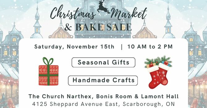 CHRISTMAS MARKET & BAKE SALE