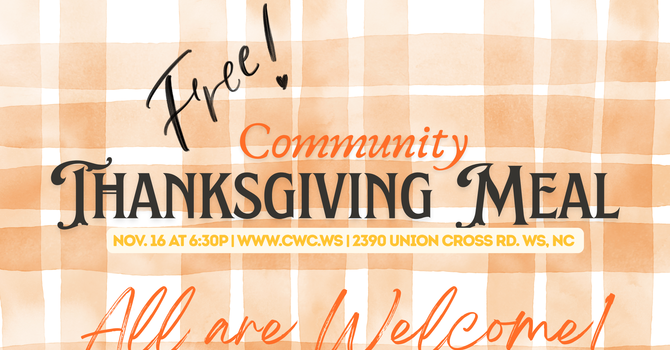 Community Thanksgiving Meal