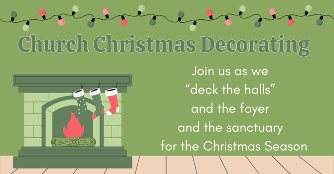 Church Christmas Decorating